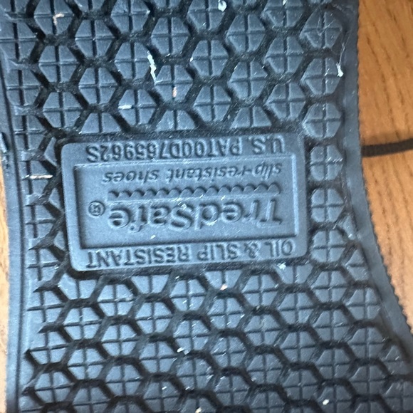 TredSafe non slip lace up shoes worn one time (too small) no flaws size 6.5 - Picture 6 of 8